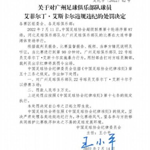 开云体育APP下载-足协罚单：艾菲尔丁实施暴力行为 停赛3场罚款3万